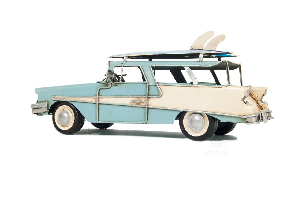 c1957 Blue Ford Country Squire Station Wagon Sculpture HomeRoots