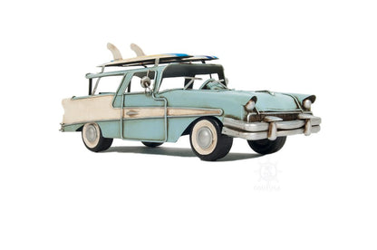 c1957 Blue Ford Country Squire Station Wagon Sculpture HomeRoots