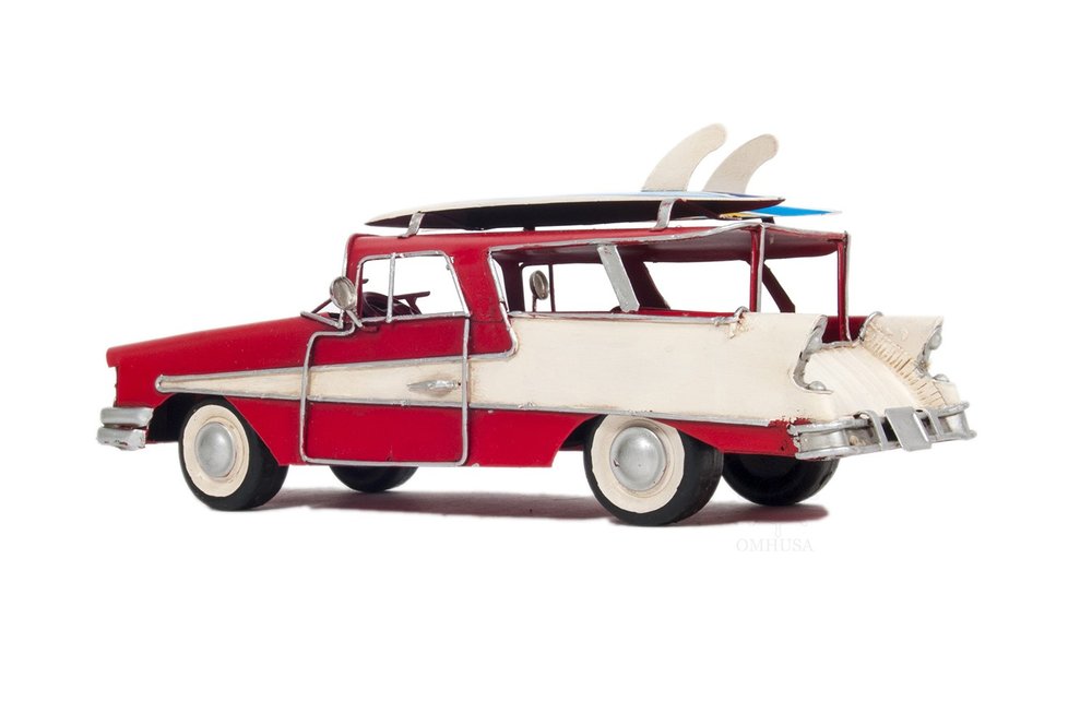 c1957 Red Ford Country Squire Station Wagon Sculpture HomeRoots