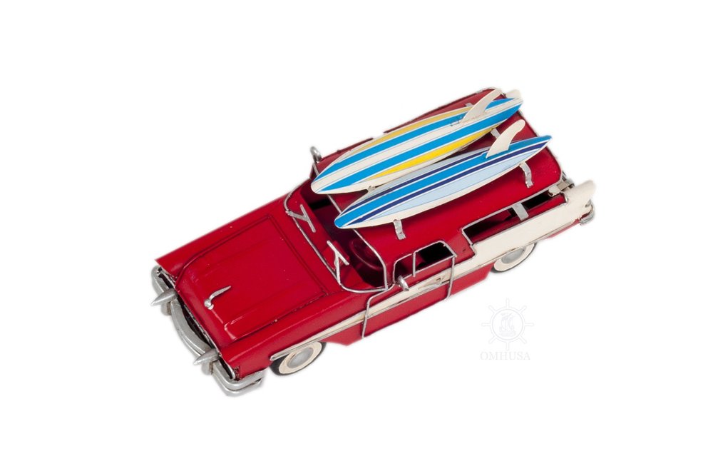 c1957 Red Ford Country Squire Station Wagon Sculpture HomeRoots