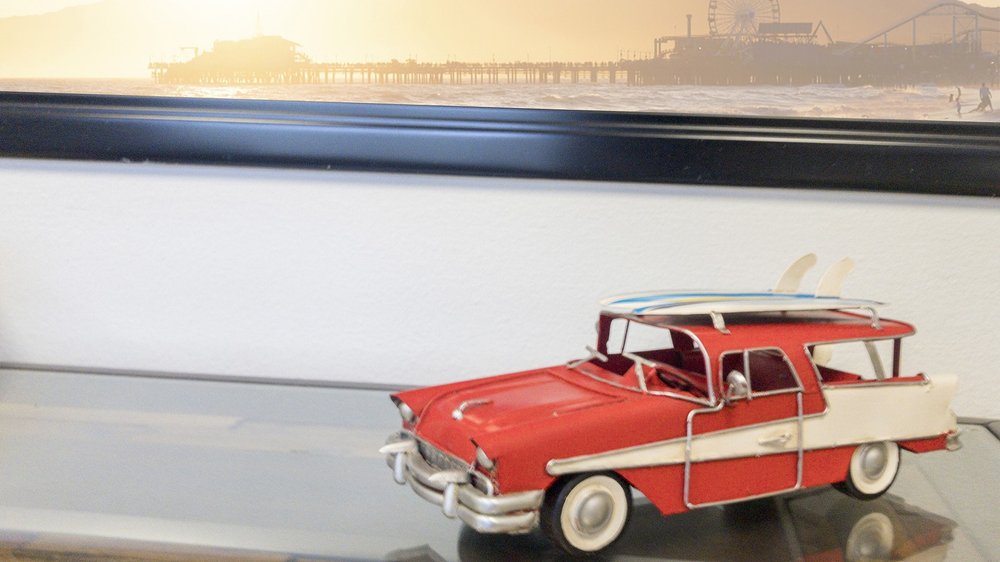 c1957 Red Ford Country Squire Station Wagon Sculpture HomeRoots