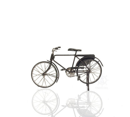 5" Gray Metal Hand Painted Bicycle Sculpture HomeRoots