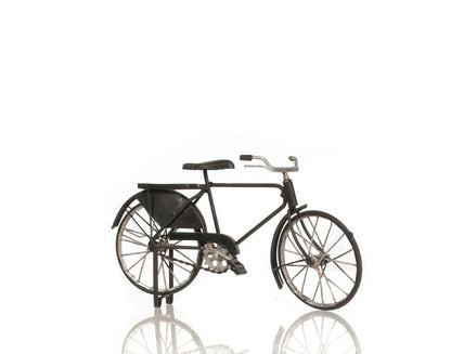 5" Gray Metal Hand Painted Bicycle Sculpture HomeRoots