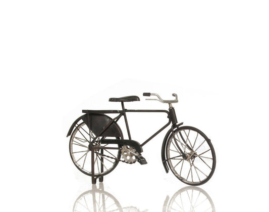 5" Gray Metal Hand Painted Bicycle Sculpture HomeRoots