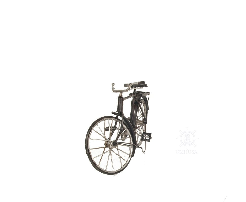 5" Gray Metal Hand Painted Bicycle Sculpture HomeRoots