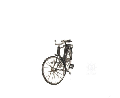 5" Gray Metal Hand Painted Bicycle Sculpture HomeRoots