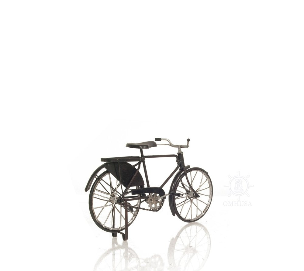 5" Gray Metal Hand Painted Bicycle Sculpture HomeRoots