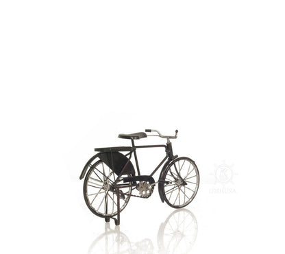 5" Gray Metal Hand Painted Bicycle Sculpture HomeRoots