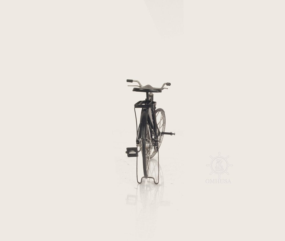 5" Gray Metal Hand Painted Bicycle Sculpture HomeRoots