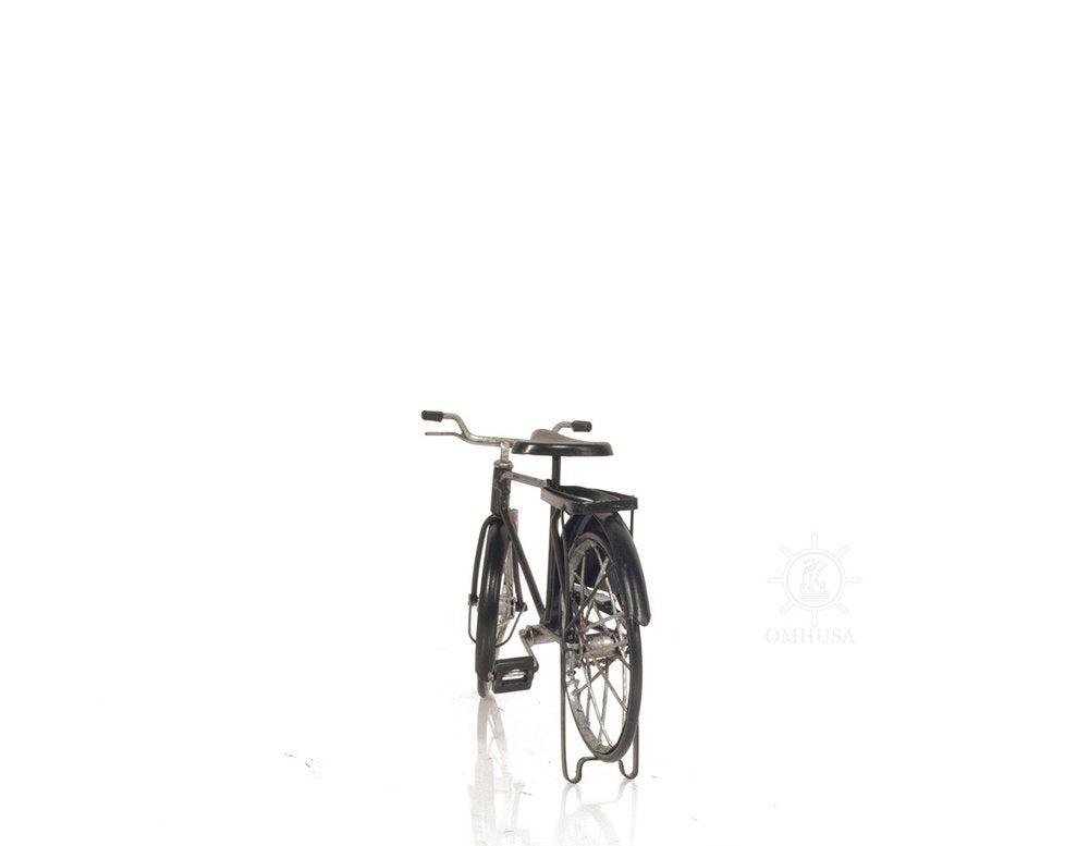 5" Gray Metal Hand Painted Bicycle Sculpture HomeRoots