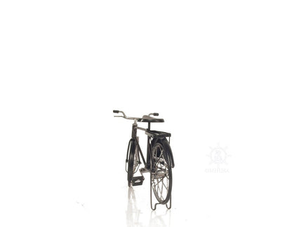 5" Gray Metal Hand Painted Bicycle Sculpture HomeRoots