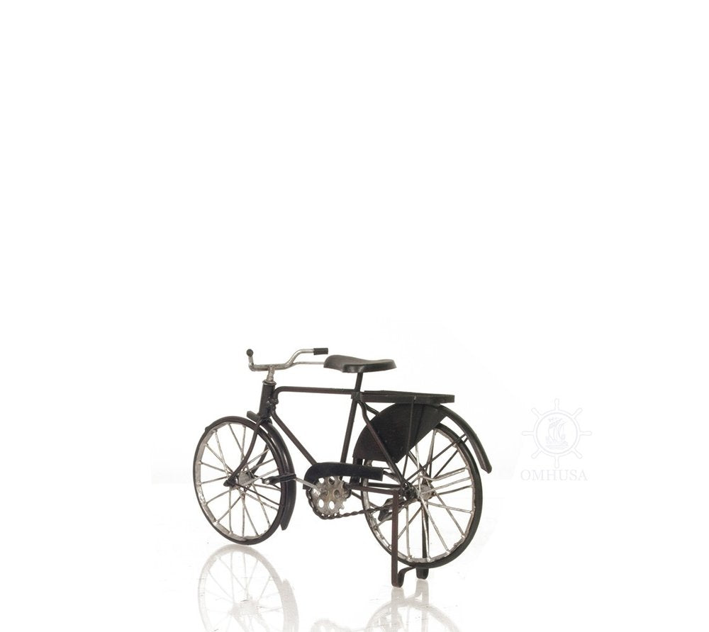 5" Gray Metal Hand Painted Bicycle Sculpture HomeRoots