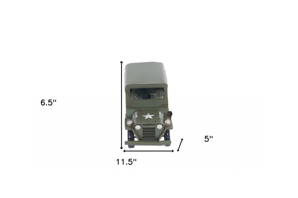 c1940 Willys Quad Overland Jeep Sculpture HomeRoots