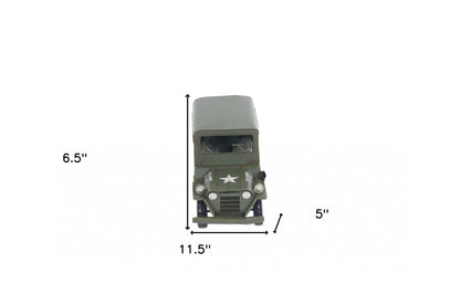c1940 Willys Quad Overland Jeep Sculpture HomeRoots