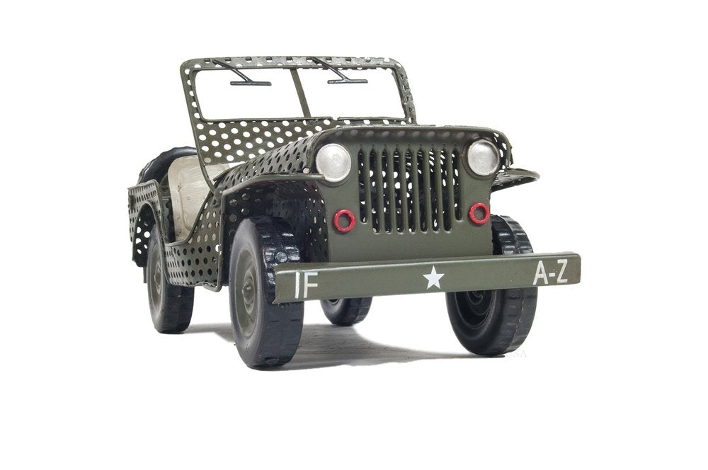 7" Green Metal Hand Painted Model Car HomeRoots