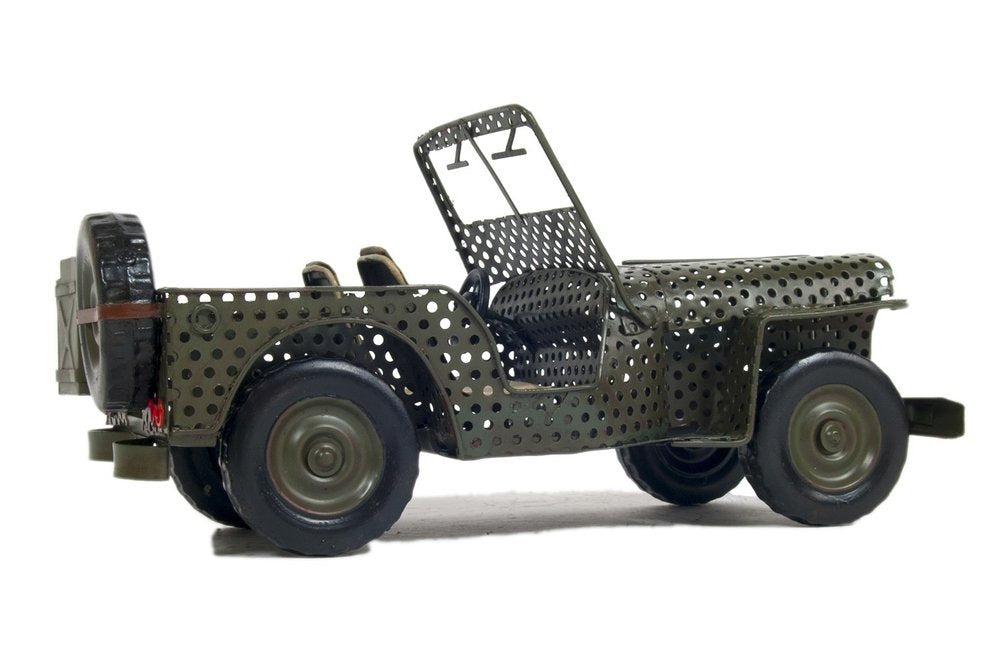 7" Green Metal Hand Painted Model Car HomeRoots