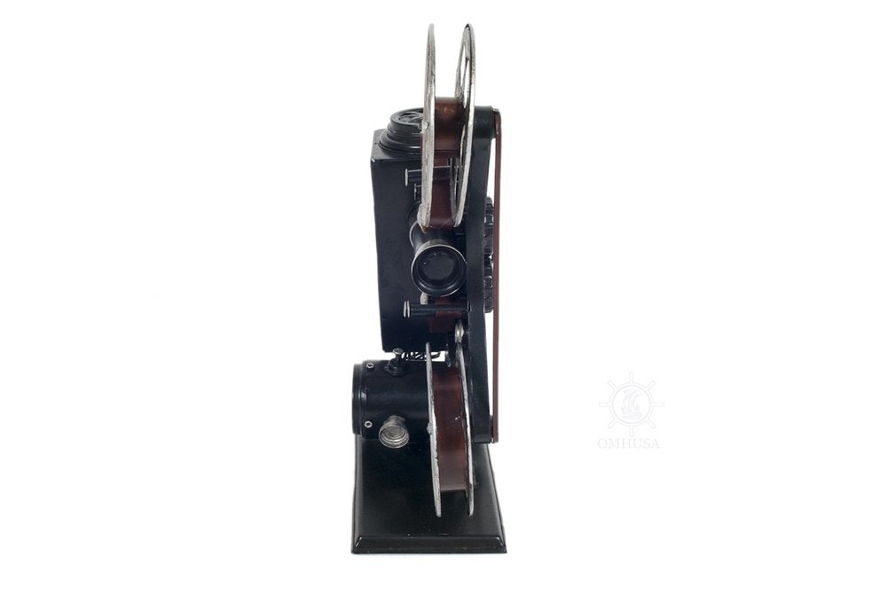 14" Black Metal Hand Painted Figurine Tabletop Sculpture HomeRoots