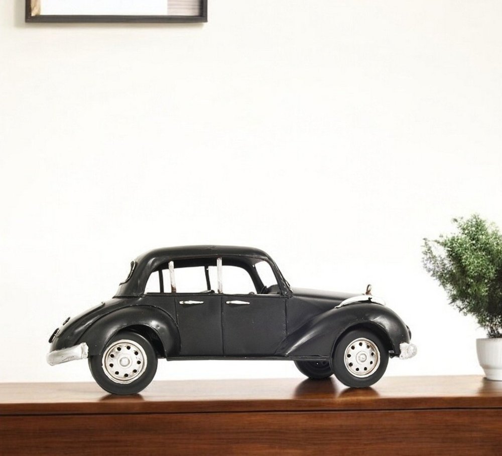 5" Gray Metal Hand Painted Model Car Tabletop Sculpture HomeRoots