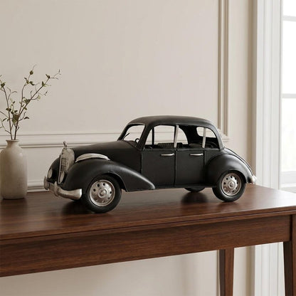 5" Gray Metal Hand Painted Model Car Tabletop Sculpture HomeRoots