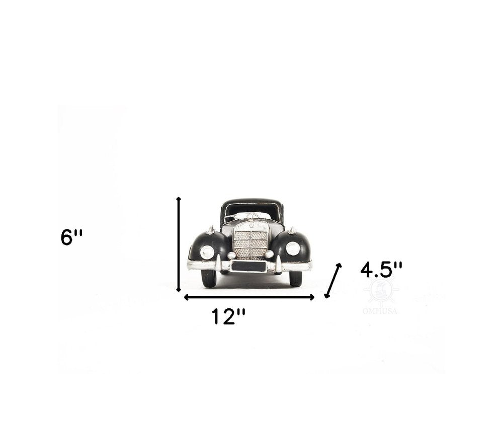 5" Gray Metal Hand Painted Model Car Tabletop Sculpture HomeRoots