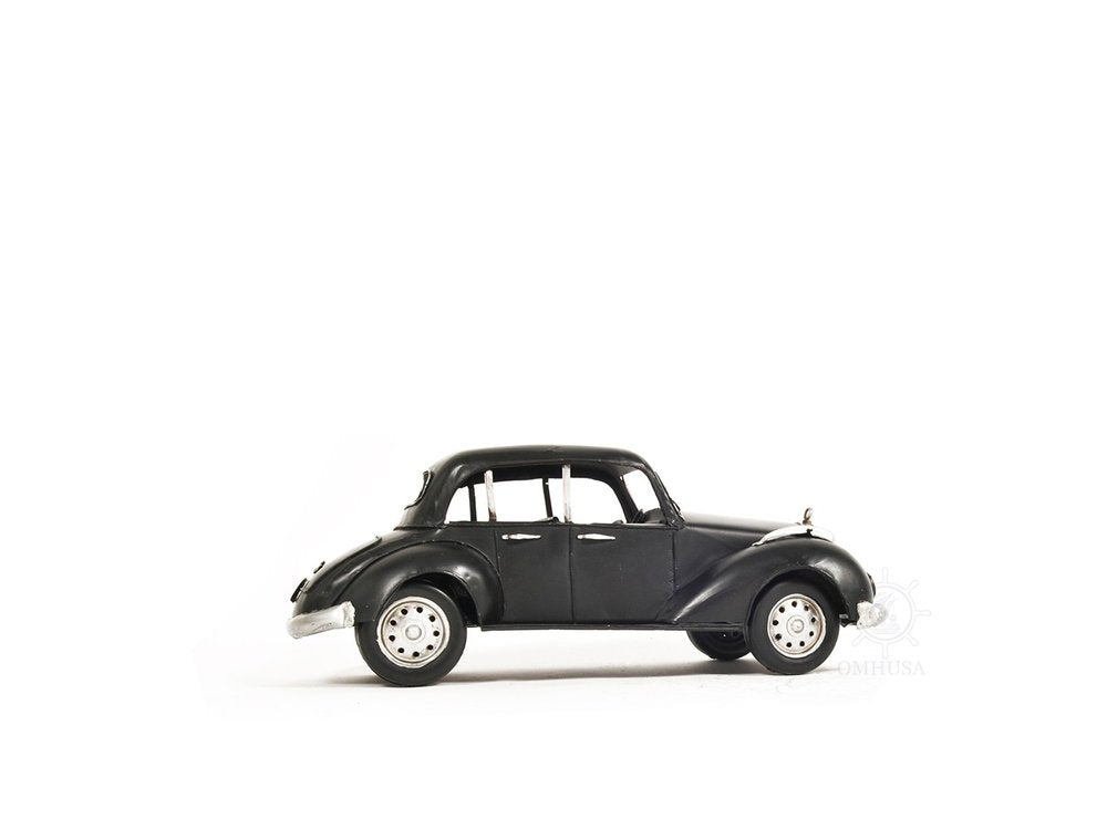 5" Gray Metal Hand Painted Model Car Tabletop Sculpture HomeRoots