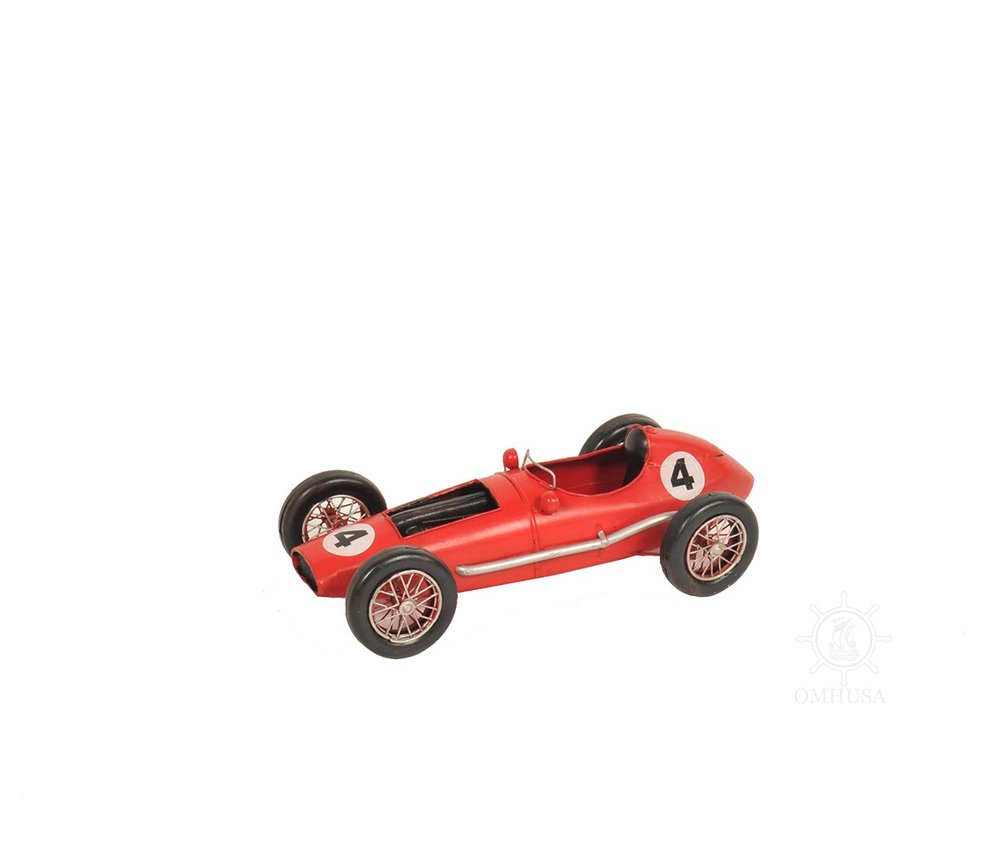 6" Red Metal Hand Painted Model Car Tabletop Sculpture HomeRoots