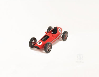 6" Red Metal Hand Painted Model Car Tabletop Sculpture HomeRoots