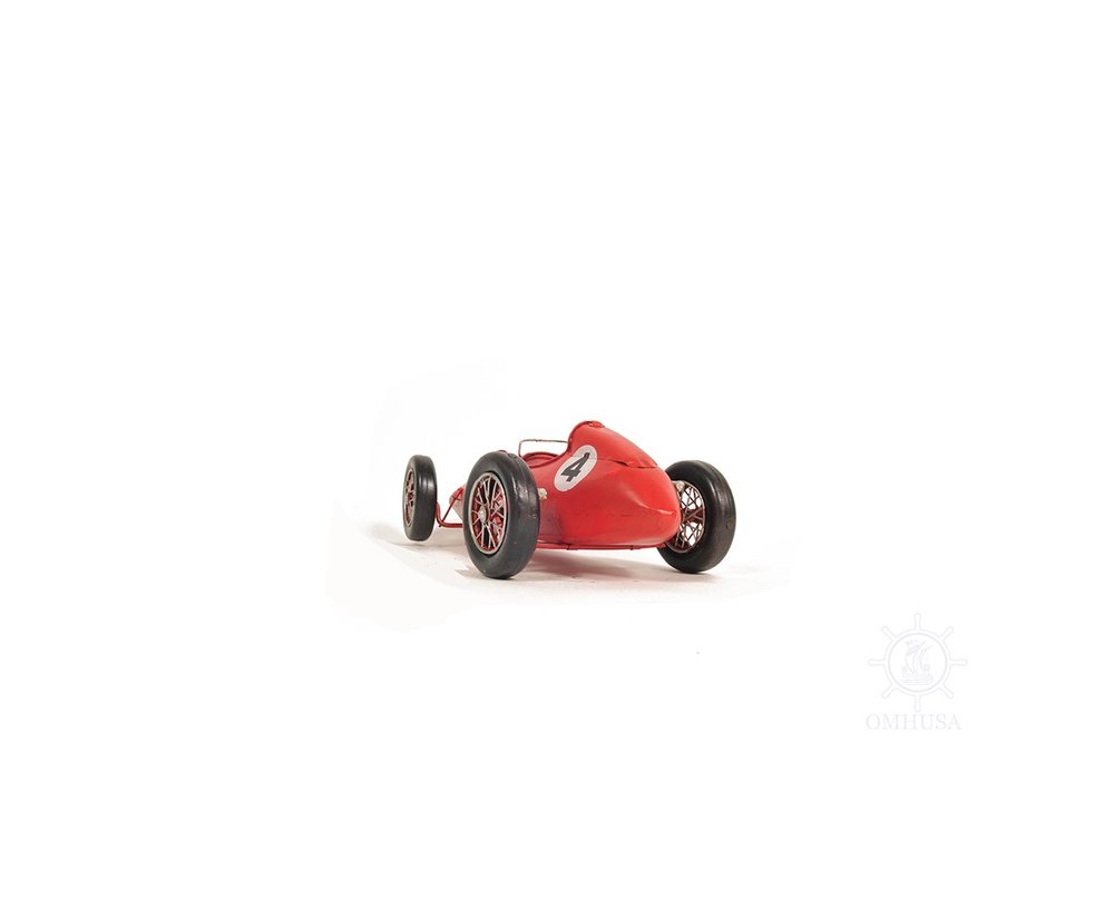 6" Red Metal Hand Painted Model Car Tabletop Sculpture HomeRoots