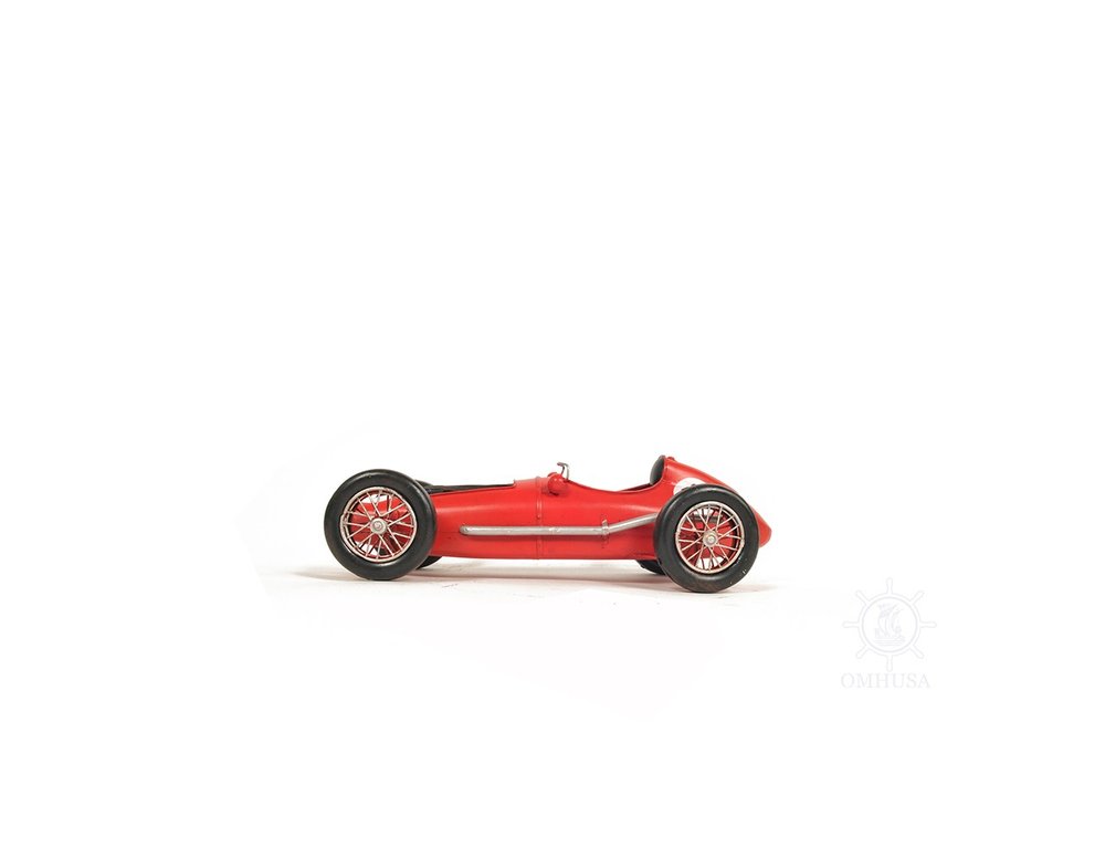 6" Red Metal Hand Painted Model Car Tabletop Sculpture HomeRoots