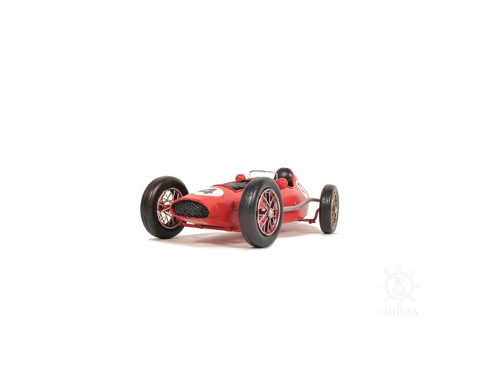 6" Red Metal Hand Painted Model Car Tabletop Sculpture HomeRoots