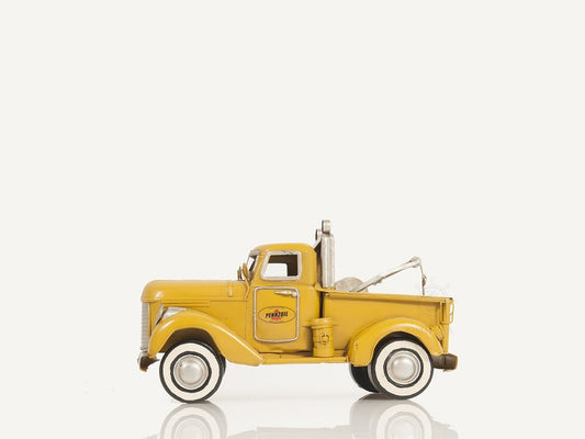 7" Yellow Metal Hand Painted Model Car HomeRoots