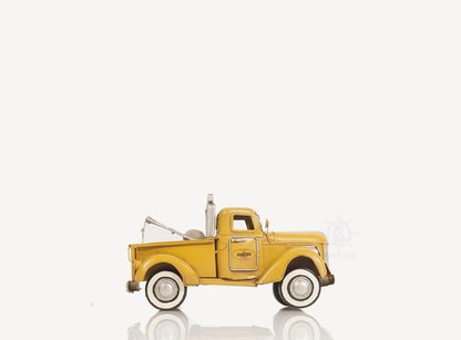7" Yellow Metal Hand Painted Model Car HomeRoots