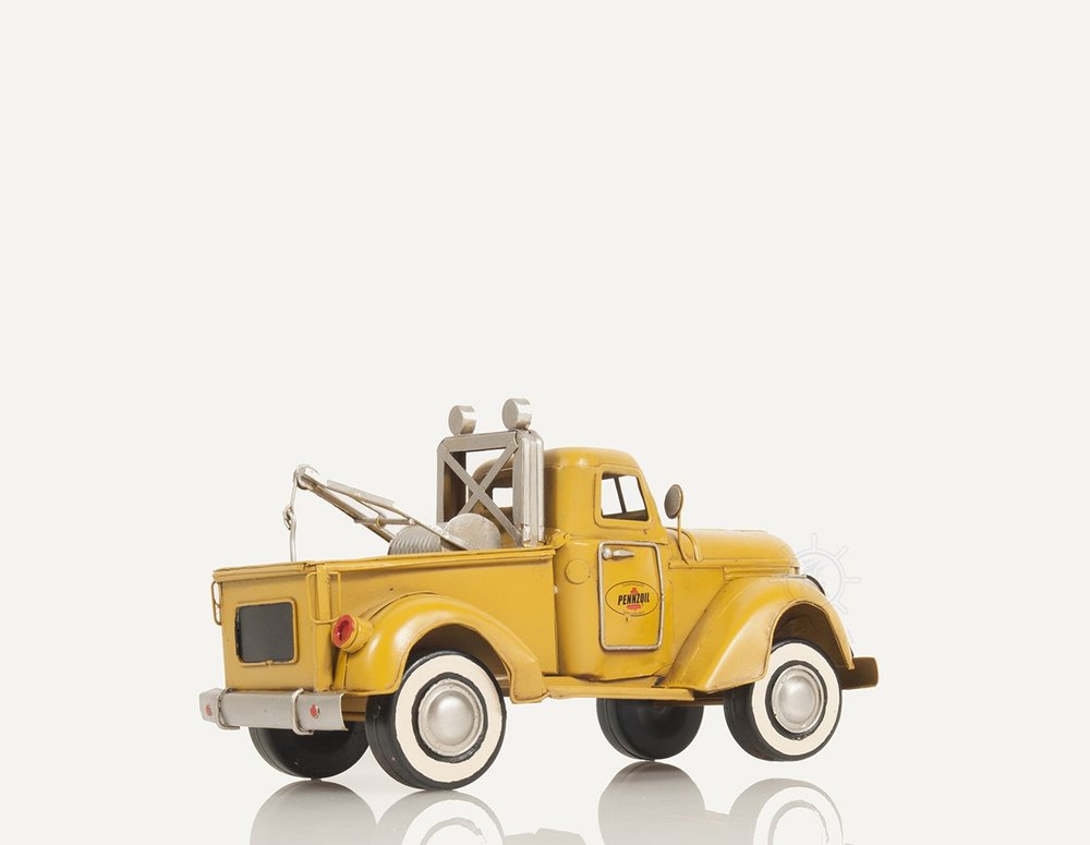 7" Yellow Metal Hand Painted Model Car HomeRoots