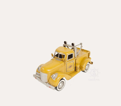 7" Yellow Metal Hand Painted Model Car HomeRoots