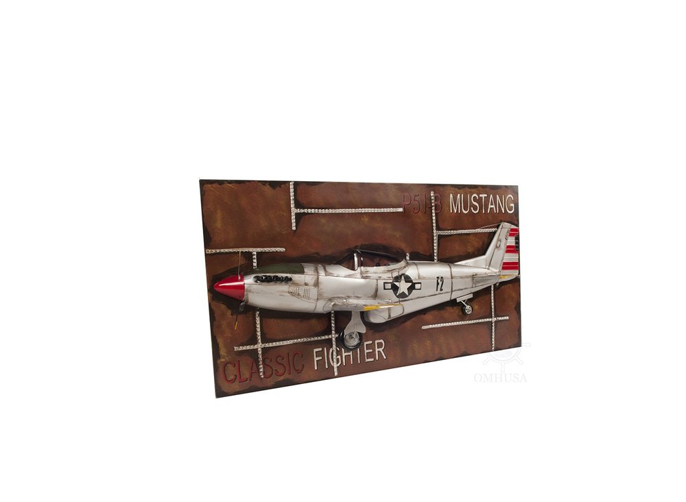 24" Brown And Silver Metal Hand Painted Model Airplane HomeRoots