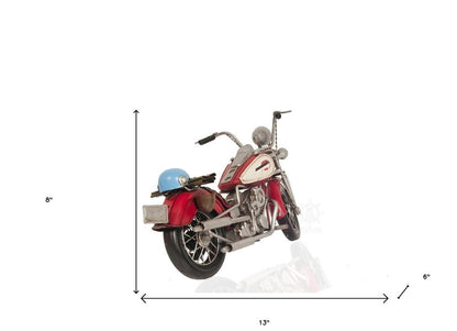 Red Harley Davidson Motorcycle Sculpture HomeRoots