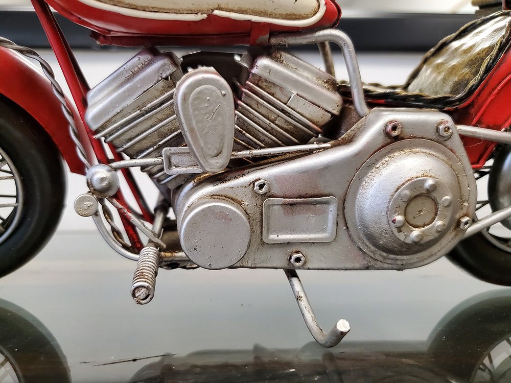 Red Harley Davidson Motorcycle Sculpture HomeRoots