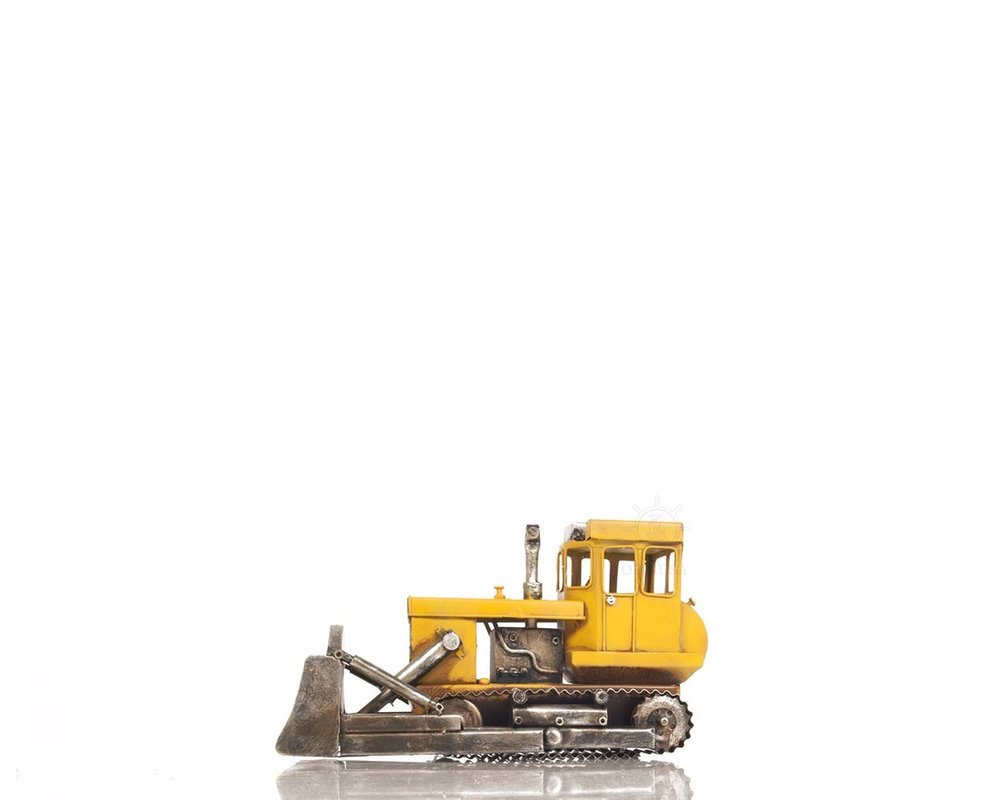 7" Yellow Metal Hand Painted Model Car HomeRoots