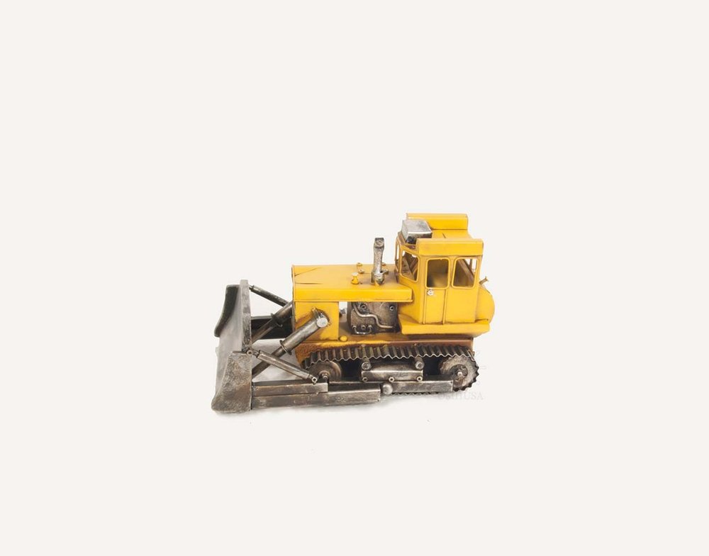 7" Yellow Metal Hand Painted Model Car HomeRoots