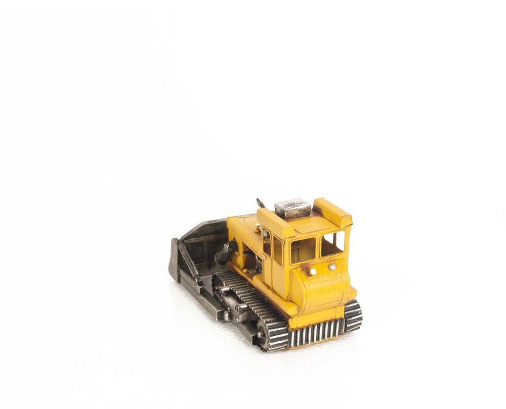7" Yellow Metal Hand Painted Model Car HomeRoots