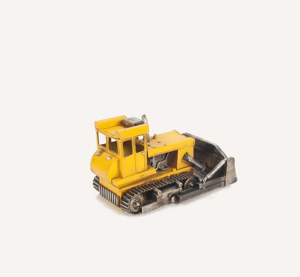 7" Yellow Metal Hand Painted Model Car HomeRoots