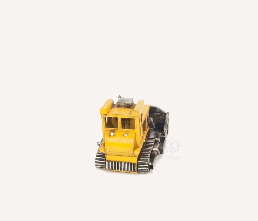 7" Yellow Metal Hand Painted Model Car HomeRoots