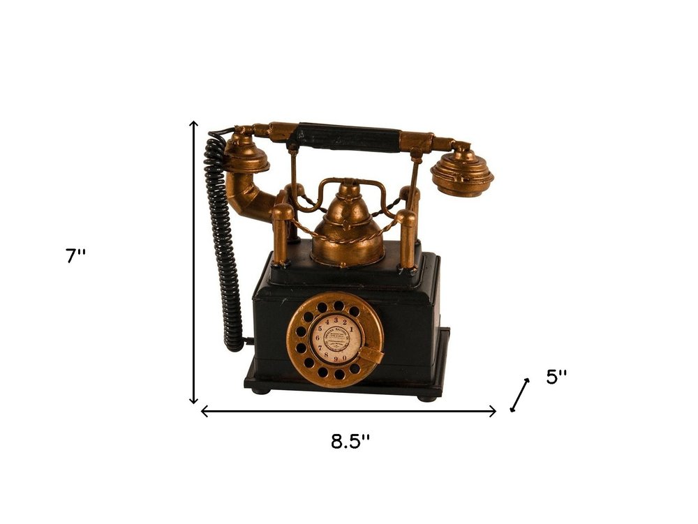 Vintage Telephone Coin Bank HomeRoots