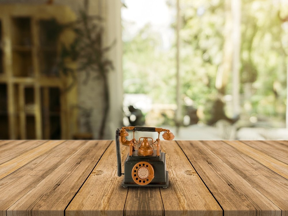 Vintage Telephone Coin Bank HomeRoots