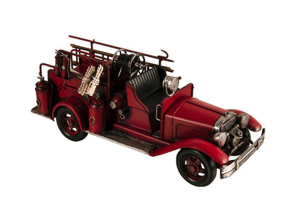 6" Red Metal Hand Painted Model Car Tabletop Sculpture HomeRoots