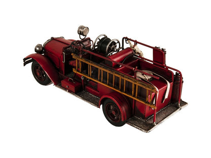 6" Red Metal Hand Painted Model Car Tabletop Sculpture HomeRoots