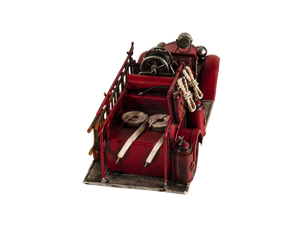 6" Red Metal Hand Painted Model Car Tabletop Sculpture HomeRoots