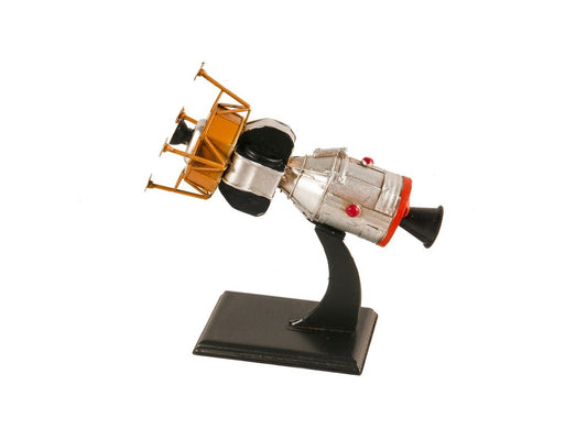 9" Silver And Black Metal Hand Painted Model Airplane Tabletop Sculpture HomeRoots