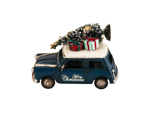 4" Blue Metal Hand Painted Model Car HomeRoots