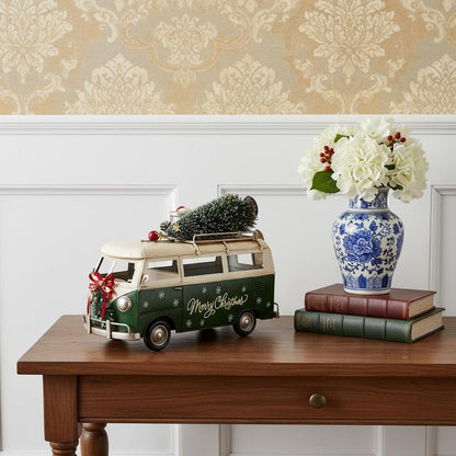 c1960s Volkswagen Christmas Bus Sculpture HomeRoots